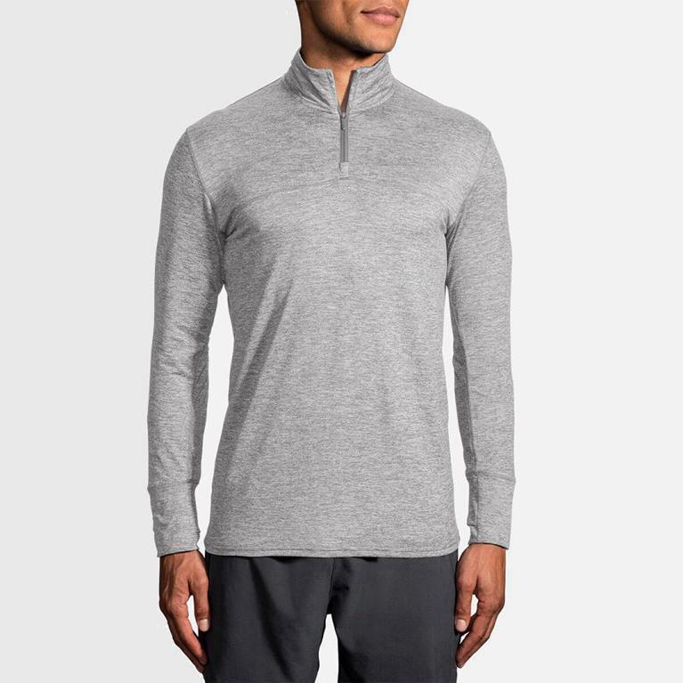 Brooks Dash Half Zip Løpejakker Herre Online - Grå - Norge (ACS816072)